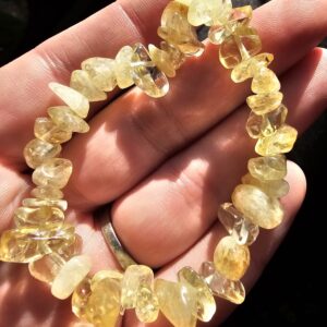 Citrine Quartz Gemstone Bracelet