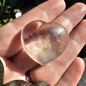 Clear Quartz Gemstone Heart