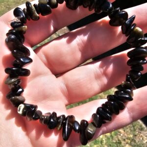 Golden Sheen Obsidian Gemstone Bracelet