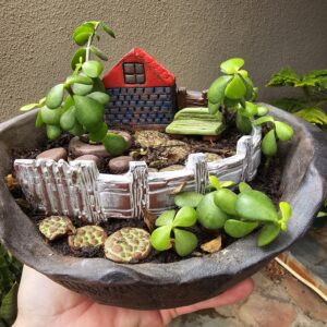 Handcrafted Clay Fairy Garden