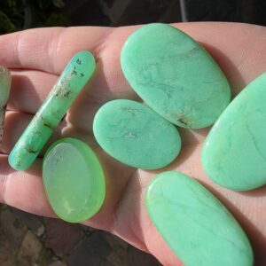 Chrysoprase Gemstone Flatstone