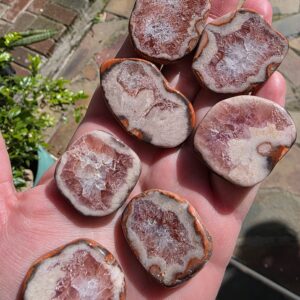 Pink Amethyst Gemstone Slice