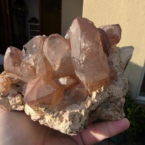 Smoky Amethyst Hematoid Quartz Gemstone Cluster