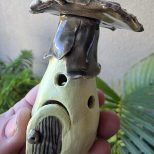 Handcrafted Clay Mushroom Ornament