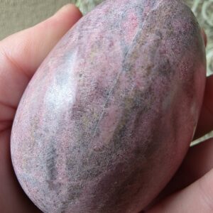 Rhodonite Gemstone Egg