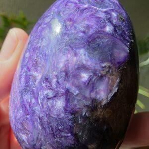 Charoite Gemstone Egg