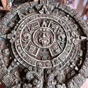 Vintage Aztec Mayan Calendar Wall Hanging