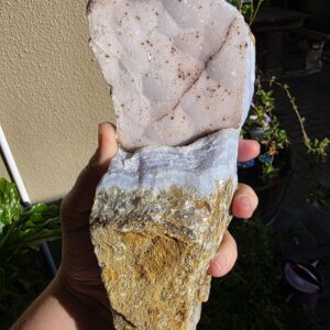Blue Lace Agate Gemstone Druze Cluster