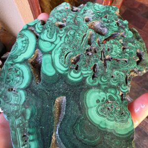 Malachite Gemstone Slice