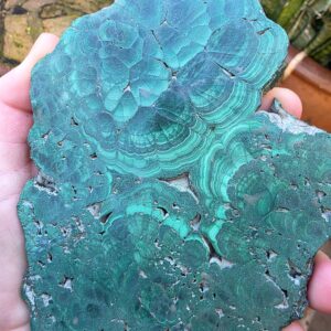 Malachite Gemstone Slice