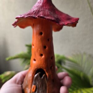 Handcrafted Clay Mushroom Incense Burner