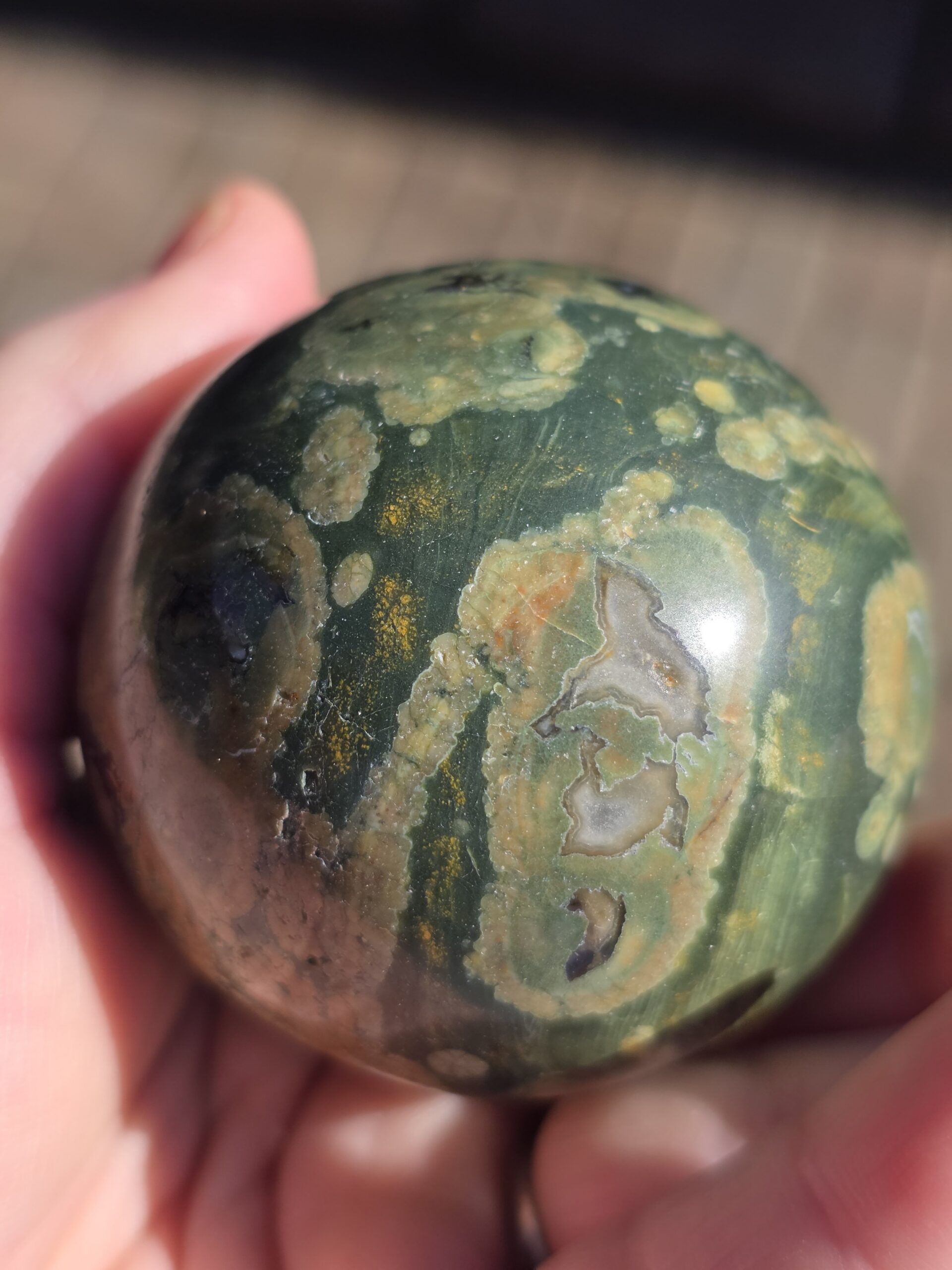 Rainforest Rhyolite Gemstone Egg - Image 8