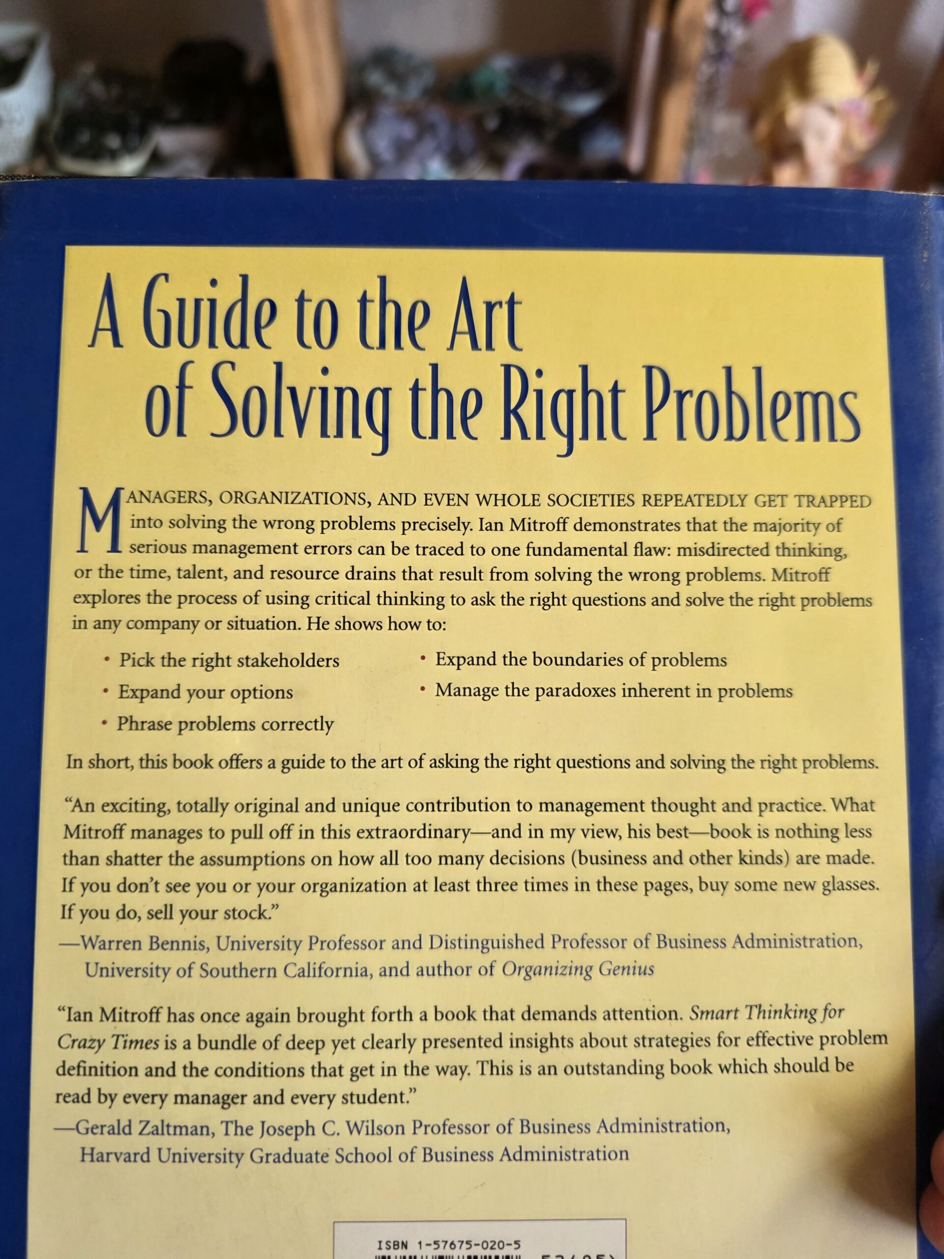 Smart Thinking For Crazy Times Book- Ian Mitroff - Image 3