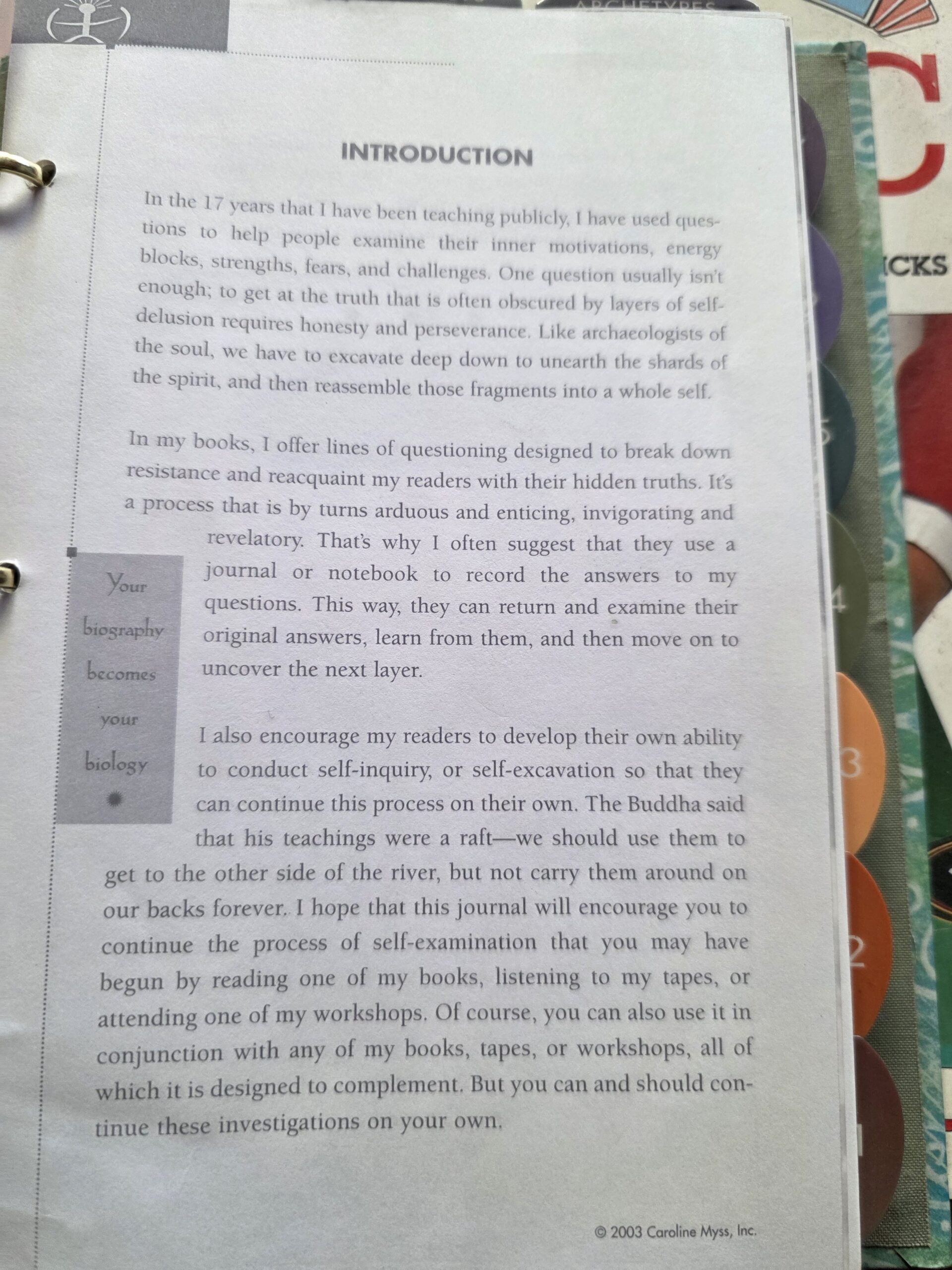 Journal Of Inner Dialogue- Caroline Myss - Image 4
