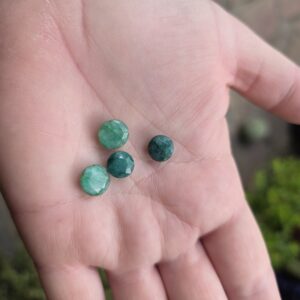 Faceted Emerald Gemstone Bundle