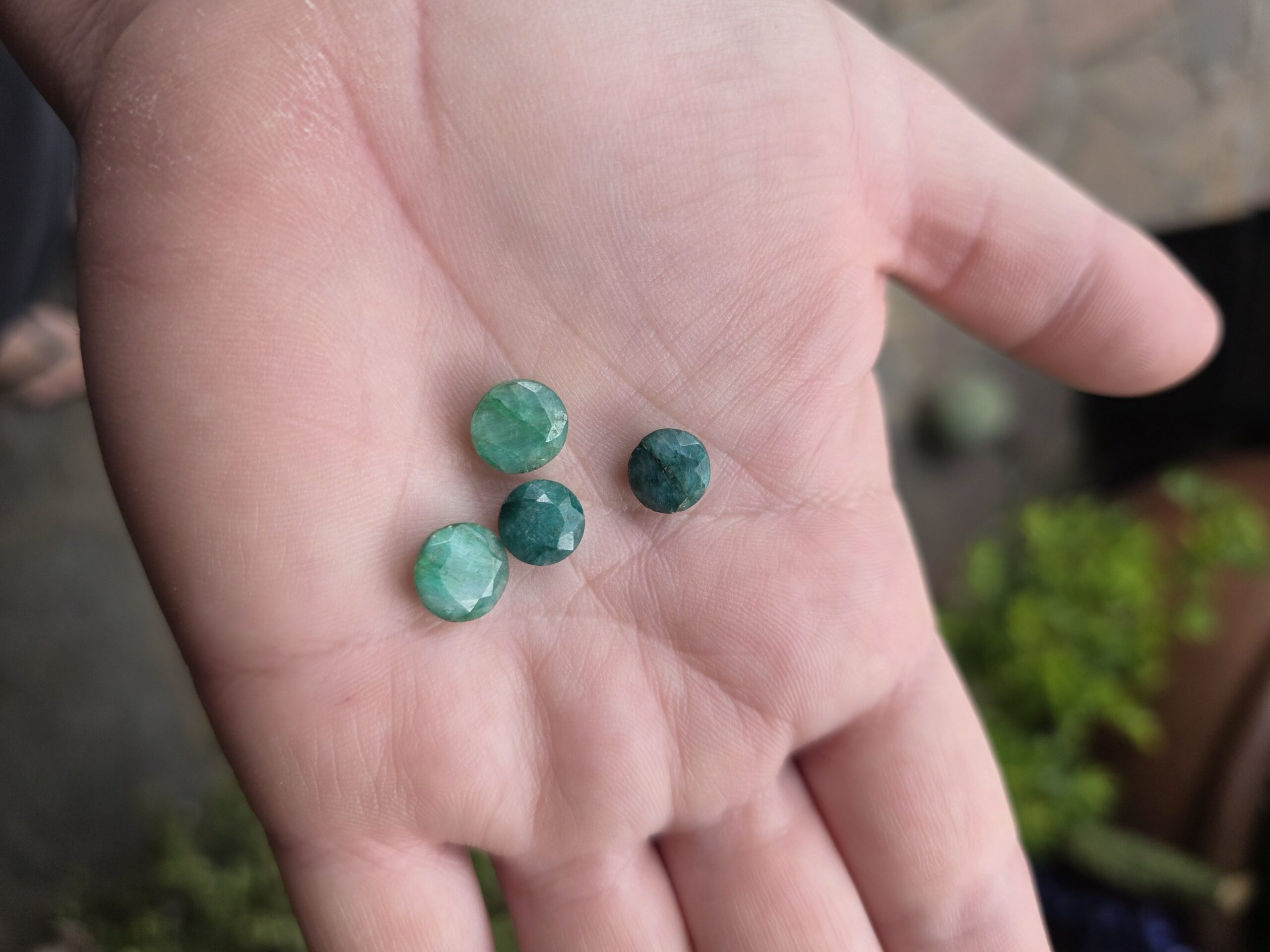 Faceted Emerald Gemstone Bundle